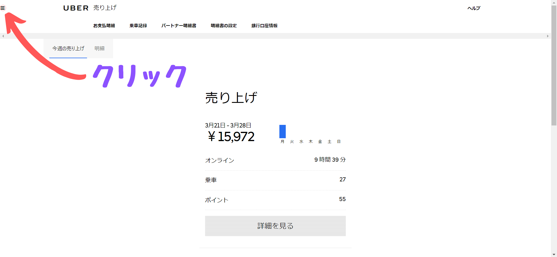 キャンセル率の確認方法