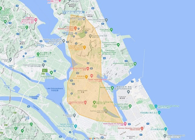 鹿嶋市エリア拡大
