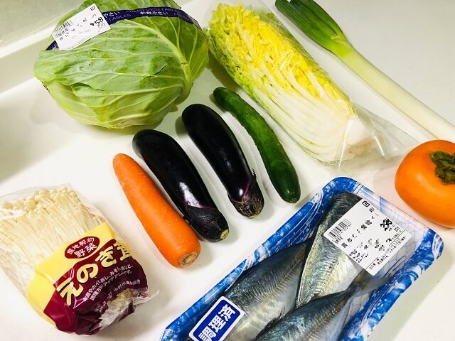 マルエツで注文した食材