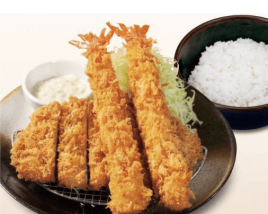 松のやのロースかつ&海老フライ2尾定食