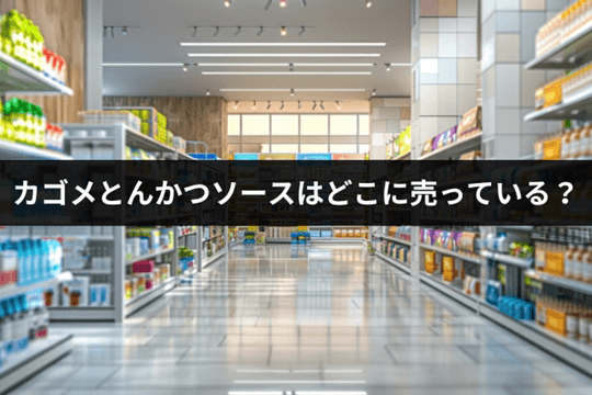 カゴメのとんかつソースはどこに売っている？